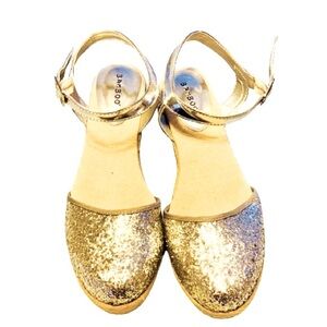 Silver Glitter, Wedge Heeled, Ankle Strap, Shoes!